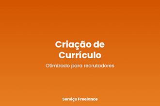 criar ou otimizar seu curriculo profissional