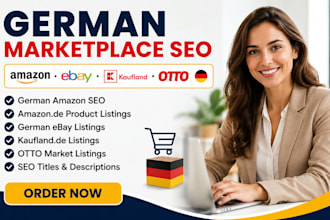 do german ebay listing, german amazon seo, klauflaud listing, otto listings