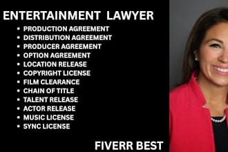 be your ny, florida entertainment lawyer for TV, film clearance and licensing