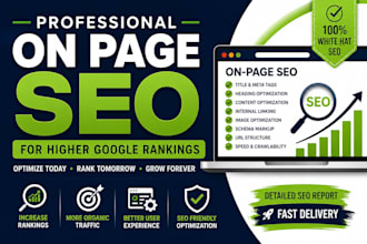 professional on page SEO for higher google rankings