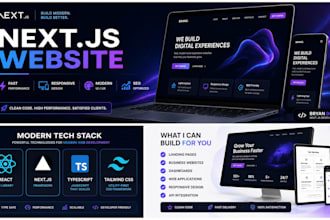 build a modern nextjs website
