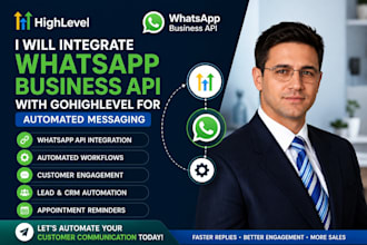 integrate whatsapp business API with gohighlevel for automated messaging