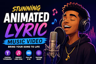 create awesome animated lyric video