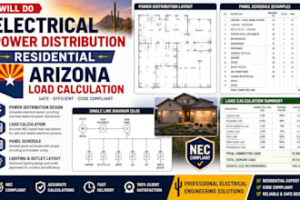 do electrical power distribution residential arizona load calculation
