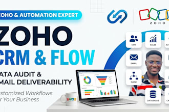 perform a zoho CRM data audit and fix email deliverability zoho flow automation