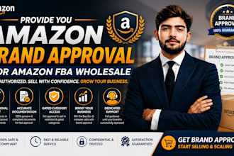 provide you amazon brand approval for amazon fba wholesale