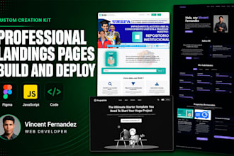 build a professional landing page