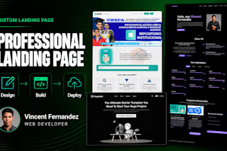 build a professional custom landing page for your business