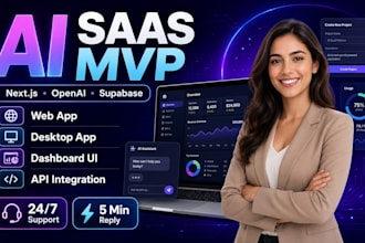 build an ai saas mvp using nextjs openai and supabase