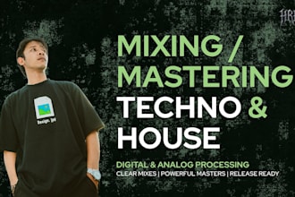 mix and master your techno house or electronic track