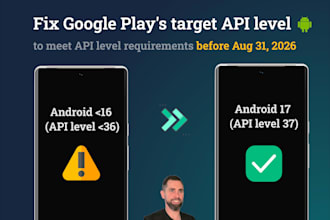 upgrade target API level to meet google play requirements