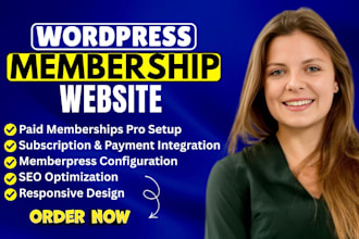 do wordpress membership website lms website subscription website academy website