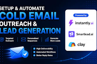 setup instantly ai smartlead ai clay com for cold email outreach lead generation