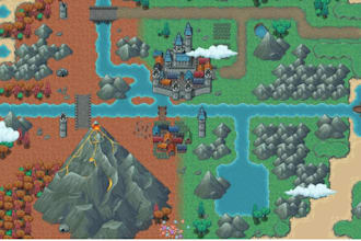 create pokemon map, rpg map, tileset, tilemap, overworld map for rpg maker mv mz