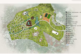 design and render professional landscape architecture masterplans