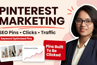 be your pinterest marketing manager and create seo pins content creator