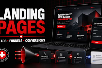 build a high converting landing page and lead generation funnel