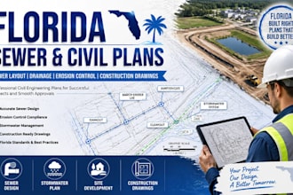 design florida sewer layout erosion control plan construction drawing