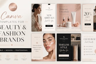 design canva templates for beauty and fashion brands