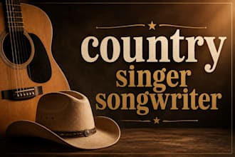 write and record custom songs as professional country singer songwriter