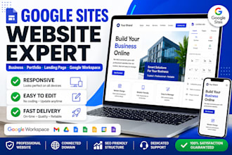 design a professional google sites website for your business