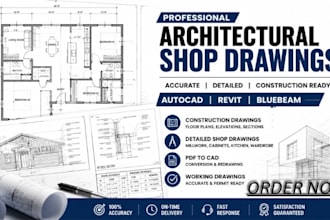 create architectural shop drawings construction in autocad revit and bluebeam