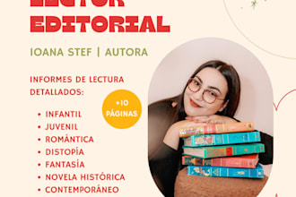 realizaré un informe de lectura editorial profesional de más de 10 páginas