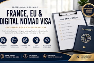 prepare and apply for your france, eu, and digital nomad visa application
