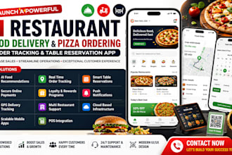 ai restaurant food delivery pizza online ordering order tracking reservation app