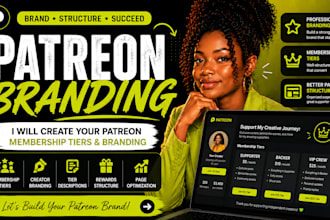 create patreon membership and tiers and creator branding