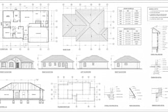 draft 2d floor plan permit drawing for adu deck shed patio garage pergola