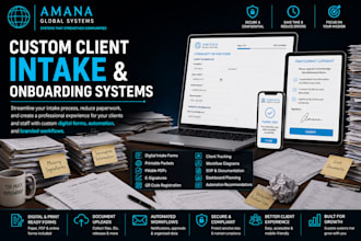 build a digital client intake form and onboarding system