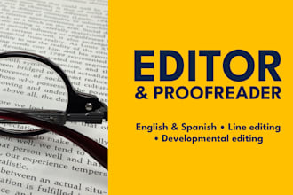 be your bilingual editor and proofreader