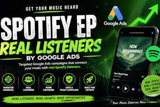 promote spotify ep music reach real listeners by google ads