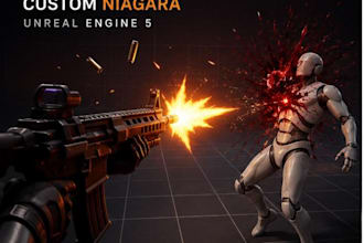 create custom niagara combat and weapon vfx in unreal engine