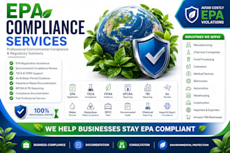 provide epa compliance, tsca, fifra, epcra, tri reporting and permits