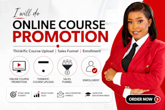 do online course promotion thinkific course upload sales funnel and enrollment