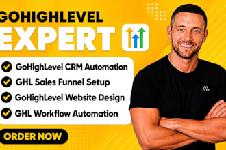 setup gohighlevel CRM automation, ghl sales funnel, website, ghl workflow expert