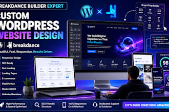 design break dance builder word press and expert design