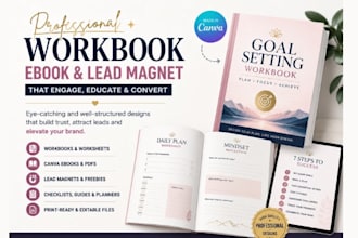 do workbook design educational workbook canva ebook pdf lead magnet design
