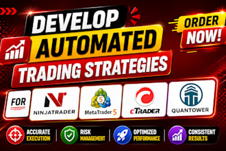 build automated trading strategies for ninjatrader, mt4, mt5, ctrader, quantower