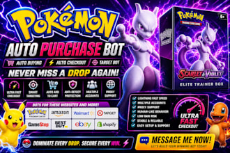 purchase bot auto checkout bot buying bot pokemon bot auto amazon bot