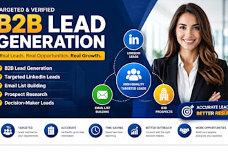 do b2b lead generation, targeted linkedin leads and email list building