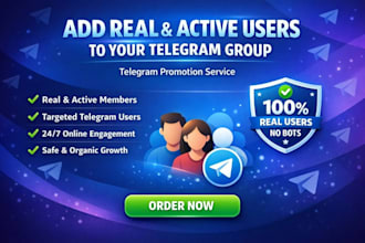 do telegram promotion, grow your telegram channel to bring real telegram members