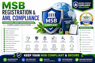 do msb registration, aml compliance, bsa compliance, and money services business