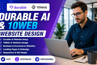 build full stack durable ai website 10web full  website for your business