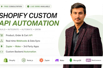 do shopify API integration and automation