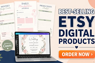 design etsy digital product for etsy shop setup digital products for etsy shop