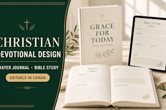 design christian devotional prayer journal and bible study workbook