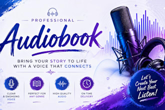 be your professional audiobook narrator